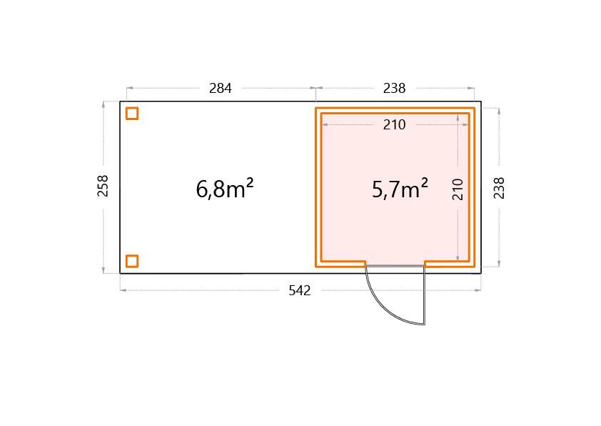 Garden house floor plan